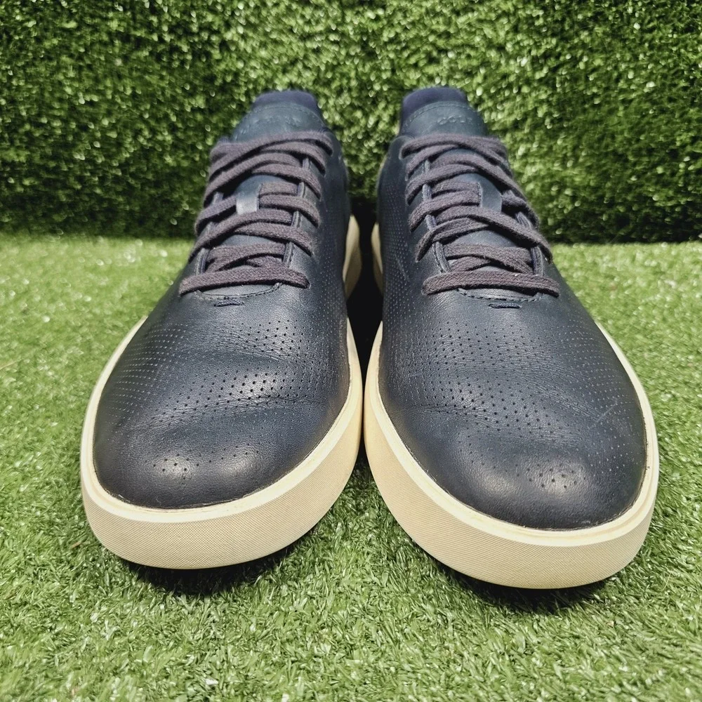 Cole Haan Grand Crosscourt Daily Laser Blue‎ Leather Sneakers Mens Size 11.5